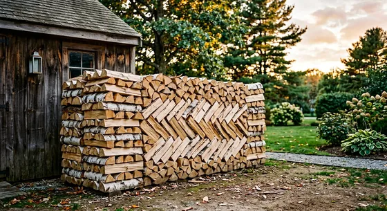 Укладка дров в Коврове, улица Каминная, 39